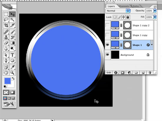 create a glass photoshop button using layer styles and photoshop button