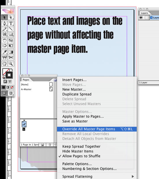 InDesign Transparency Background Image Work