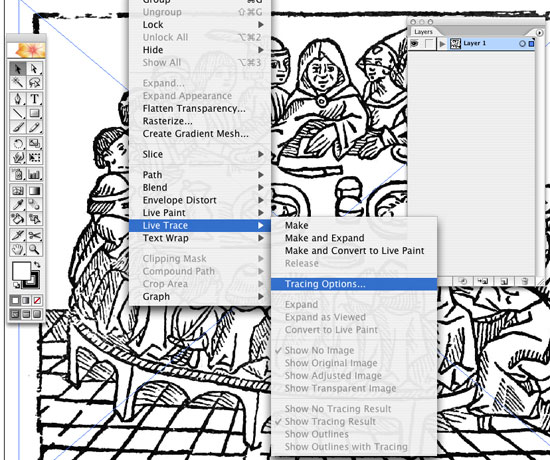 illustrator actions live trace download
