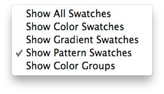 Pattern Swatches Options