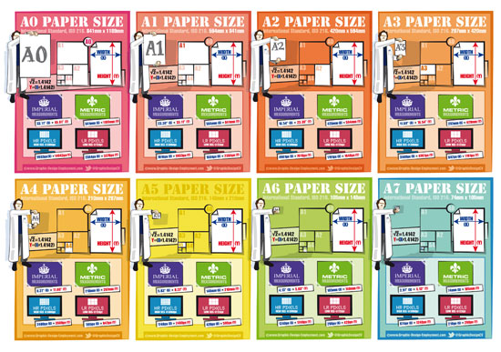 Common Paper Sizes Infographic