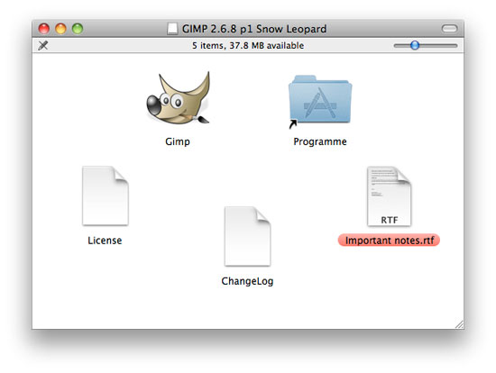 running gimp on mac