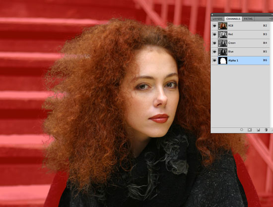 How to Cut Out Hair in Photoshop - Block out areas of white and black