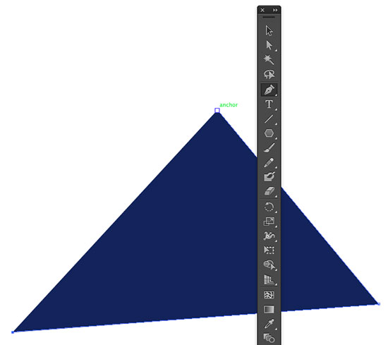Making a triangle with the pen tool