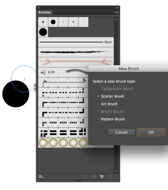 Creating a brush in Illustrator