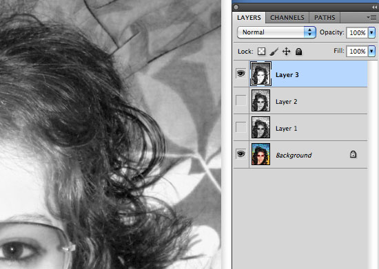 Cutting Out Hair in Photoshop - Copy channels to new layers