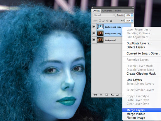 How to Cut Out Hair in Photoshop - Select Color Blend Mode