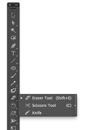 Illustrator How to Cut a Shape Tools