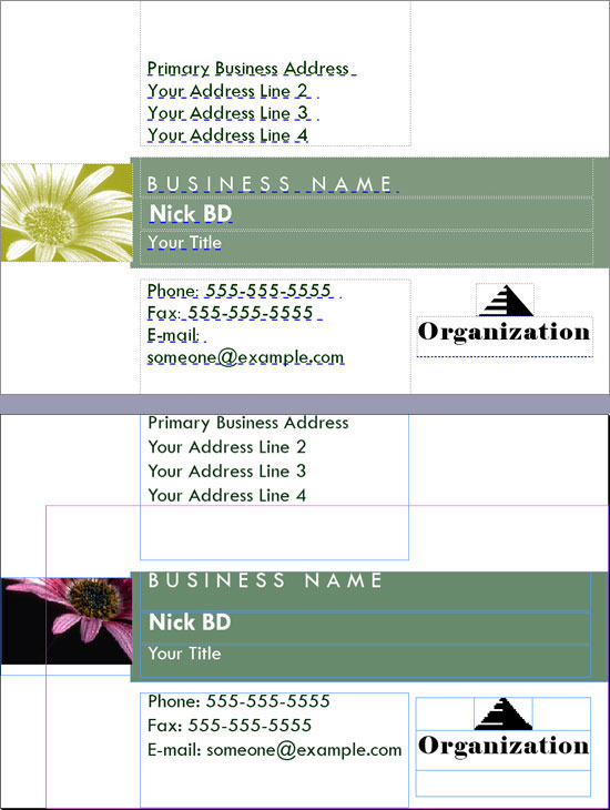 Business Card Publisher File