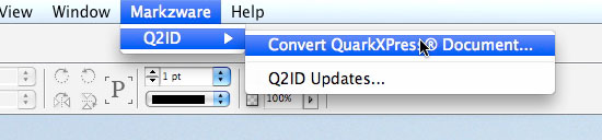 Convert Quark XPress with Q2ID