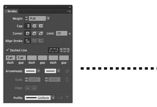 How To Make A Dotted Line In Illustrator Basic Tutorial