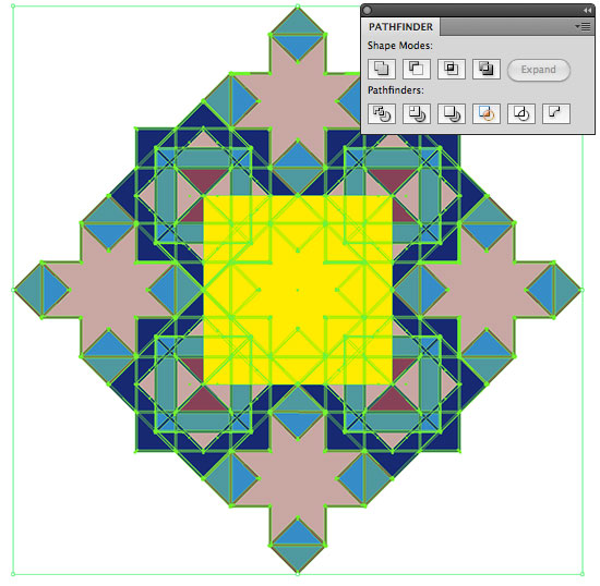 Using the Pathfinder Crop Tool